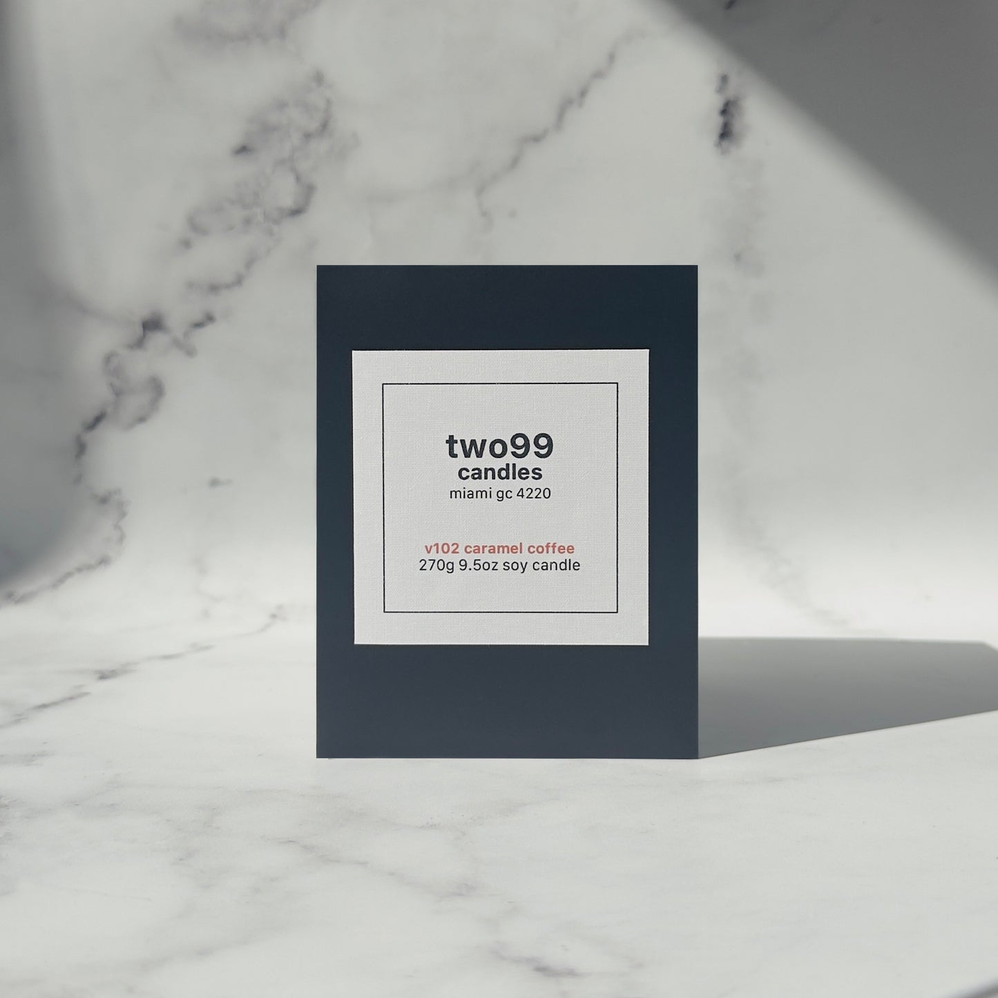 v102 caramel coffee 250g 8.8 oz soy candle.