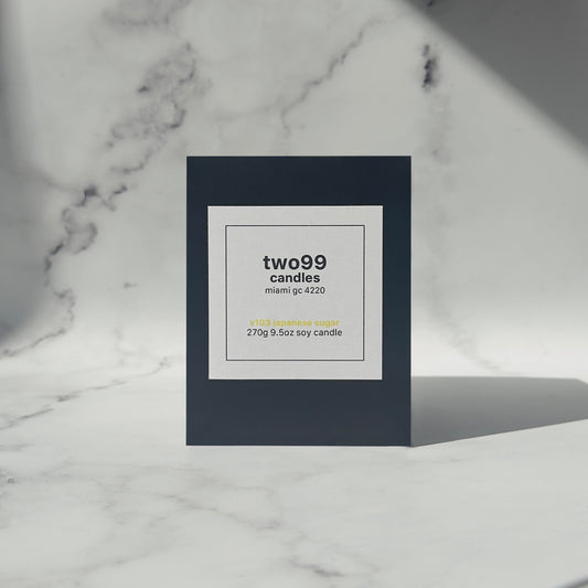 v103 japanese sugar 250g 8.8 oz soy candle.